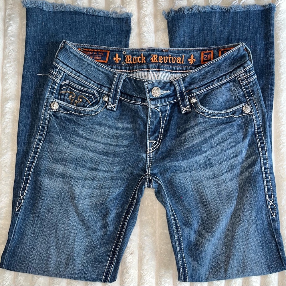Rock Revival low rise bootcut jeans